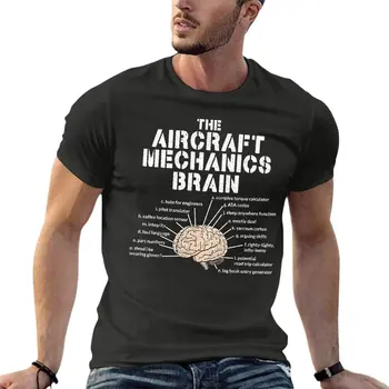 Gaisa kuģa Mehānika Smadzeņu Smieklīgi Lielajam T-Krekls Smieklīgi Vīriešu Apģērbu 100% Kokvilnas Streetwear Plus Lieluma Galotnēm Tee