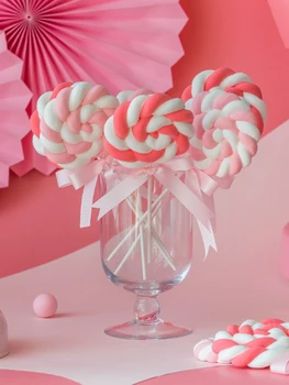 Mākslīgās Apdare Konfekte viltus deserts modeli, māla Vērptas cukura deserts vitrīna fotogrāfija veikala displeja simulācijas pārtikas