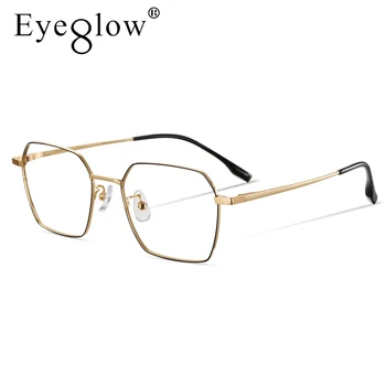 Eyeglow WT02 Vintage Dizaineru Brilles Rāmis Sieviešu brilles, Titāna Rāmis Vīriešu Kārtas Retro Skaidrs, Glāzes
