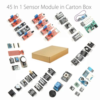 45 1 Sensori Moduļi Starter Kit labāk nekā 37in1 sensoru komplekts 37 1 Sensoru Komplekts UNO R3 MEGA2560