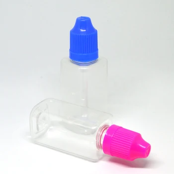1gb Skaidrs Laukumā PET Grūti Pudele Tukša 30ml Plastmasas Pudeles Pilinātāju Ar bērnu aizsardzībai paredzētām Klp E Šķidro Adatu Flakonā