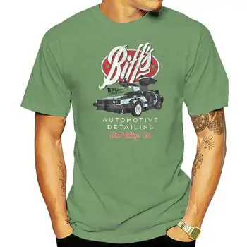 Atpakaļ Nākotnē Biffs Automobiļu Hill Valley Vīriešu T Krekls Kalifornijas Delorean Gadījuma Īsām Piedurknēm Tee 010814